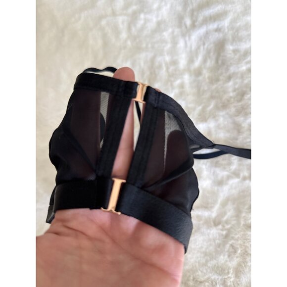 Auden size XS Smooth Unlined Wire-Free Racerback Bralette Black Sexy NEW - Picture 7 of 7